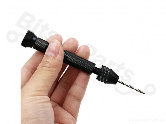 Hand drill for small drill bits 0.3mm - 3.4mm